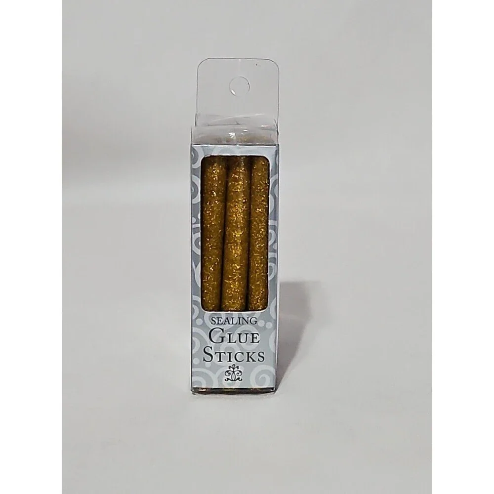 Gardner Studios Gold Glitter Glue Gun Sealing Wax Sticks Stationary Wedding 18ct